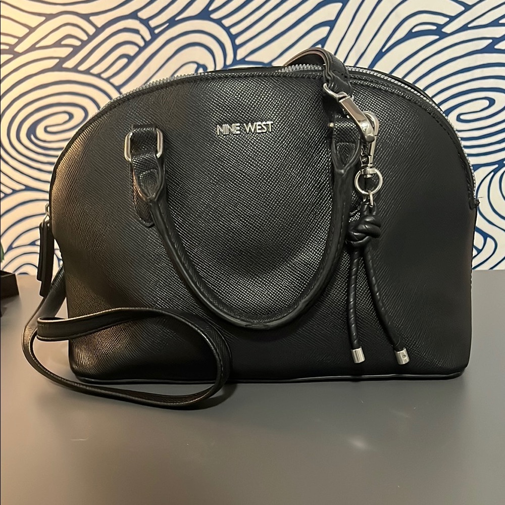 Nine West Black Dome Satchel Bag